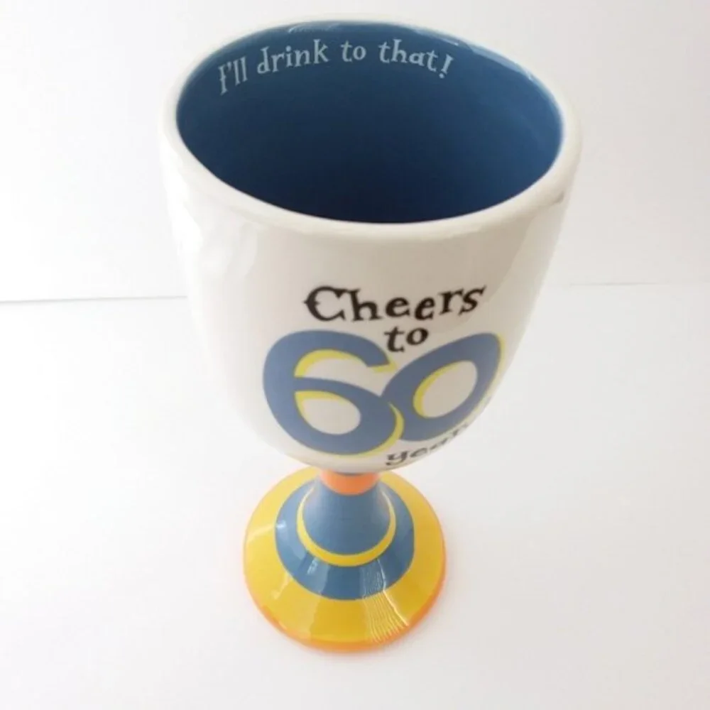 Hallmark 60 years Ceramic Wine Goblet